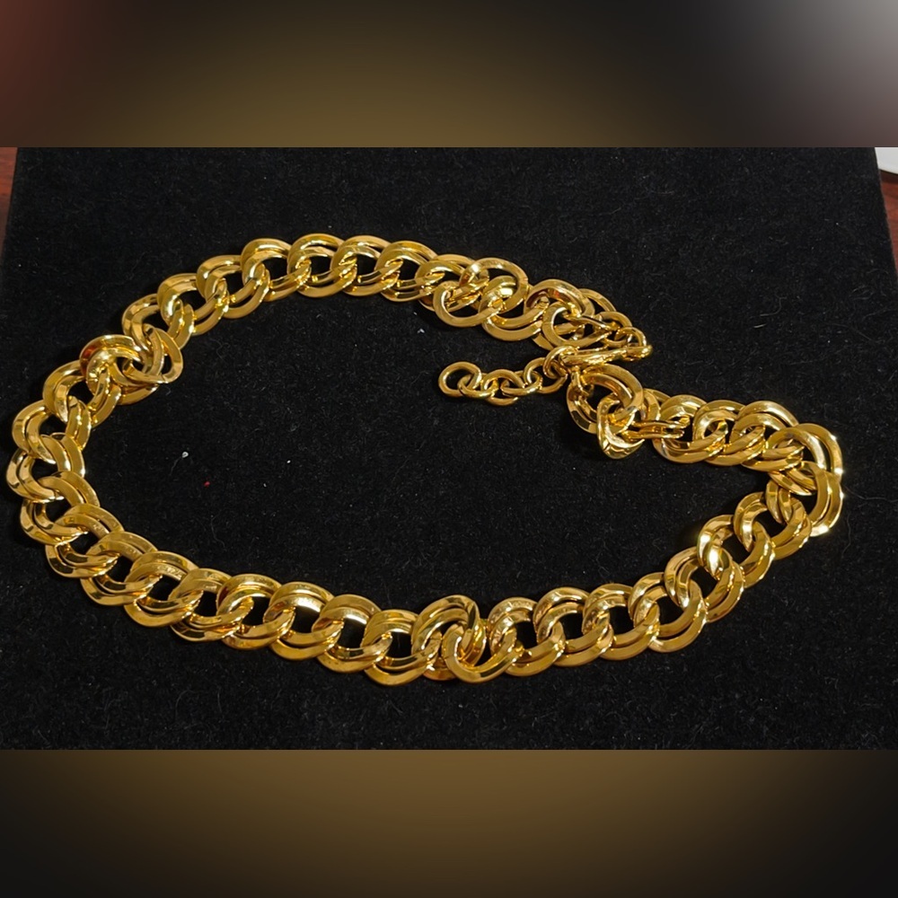 Monet Gold plated Chunky Chain Necklace